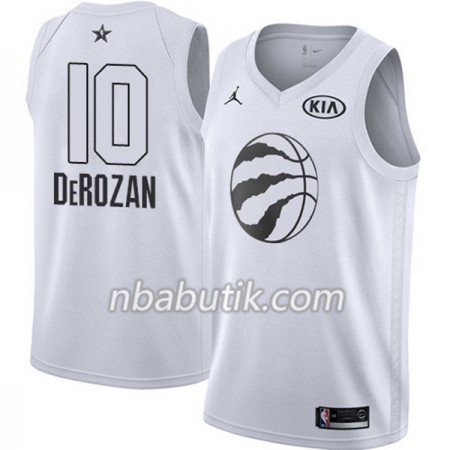 NBA Mænd Trøje Toronto Raptors DeMar DeRozan 10 2018 All Star Jordan Brand Hvid Swingman NBA Mænd Trøje Toronto Raptors DeMar DeRozan 10 2018 All Star Jordan Brand Hvid Swingman